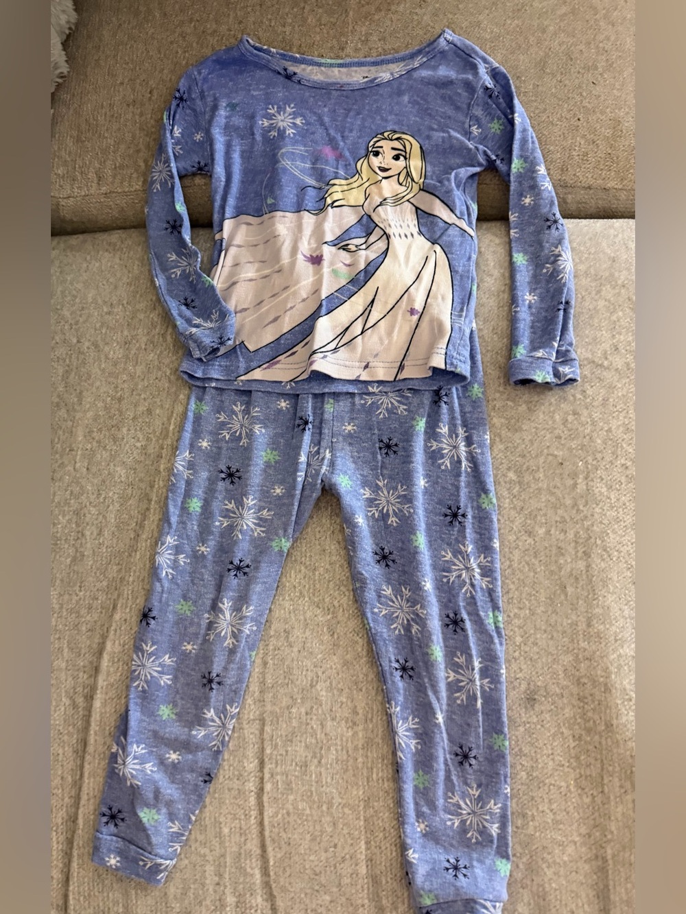 Girls Disney Frozen two piece pajama